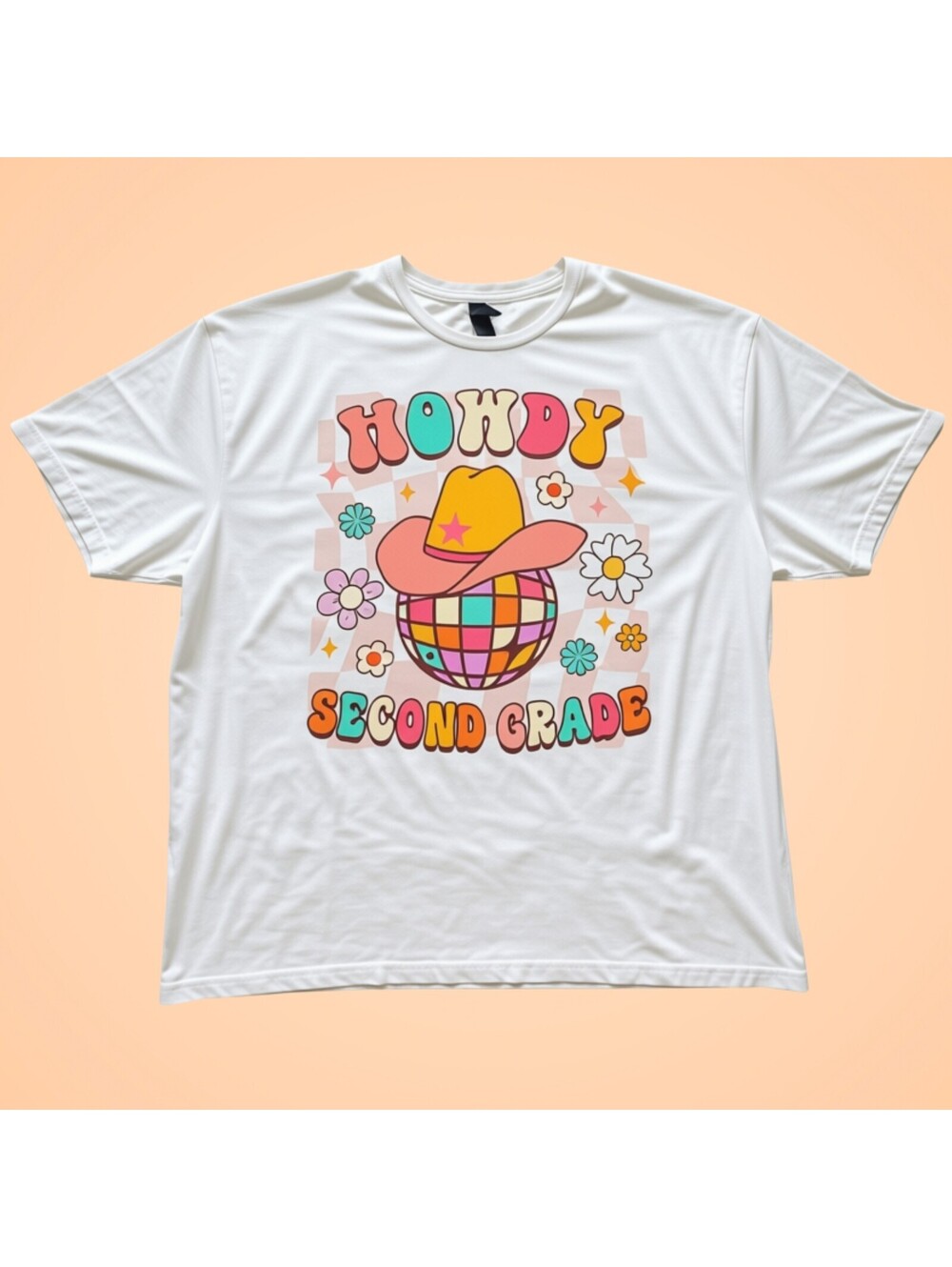 Womens 2XL Howdy Second Grade Teacher Rodeo Day Western Graphic T-Shirt